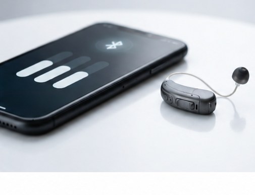 Auxiliares auditivos conectados por Bluetooth a un smartphone